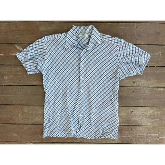 Ben Sherman mens 4x plaid button front shirt - Picture 1 of 3